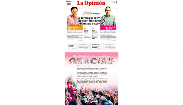 Portada del 30 de octubre de 2023