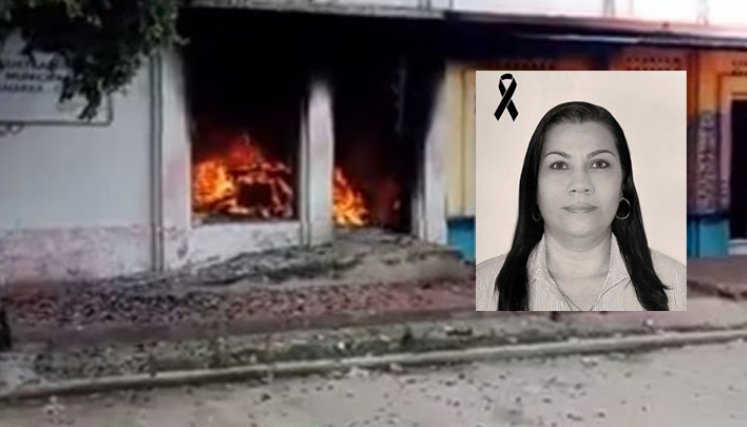 La mujer fue víctima del incendio provocado en Gamarra, Cesar. Foto: Colprensa 