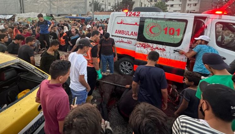 Bombardeo ambulancia-Gaza-Hammás