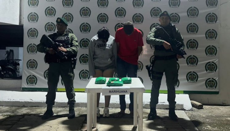 Capturados por llevar marihuana 