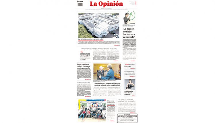 Portada del jueves, 23 de noviembre de 2023