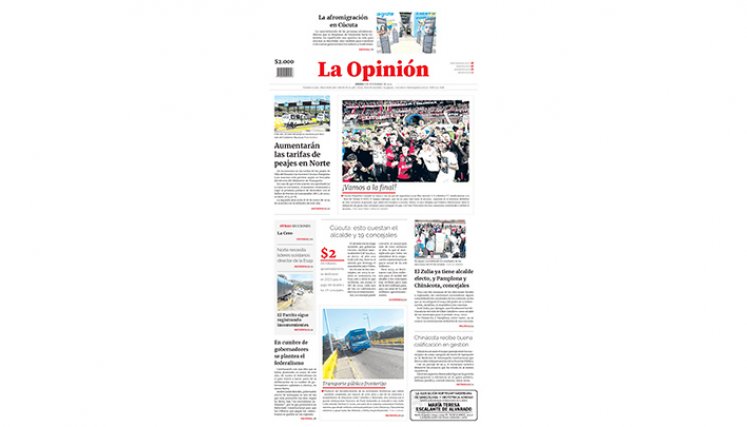 Portada del jueves, 9 de noviembre de 2023