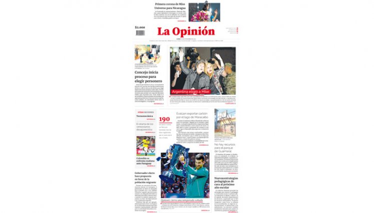 Portada del lunes, 20 de noviembre de 2023