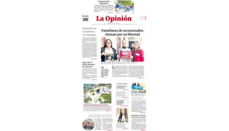 Portada del jueves 30 de noviembre de 2023