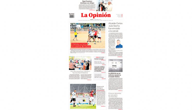 Portada del domingo, 12 de noviembre de 2023