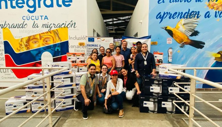 Entregas de Cooperación Alemana y Unión Europea