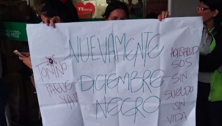 Los trabajadores temen que los dejen sin plata para Navidad./Foto cortesía