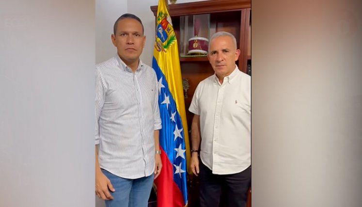 JORGE ACEVEDO; ALCALDE ELECTO DE CÚCUTA; SE REUNIÓ; CON FREDDY BERNAL:/FOTO CORTESÍA