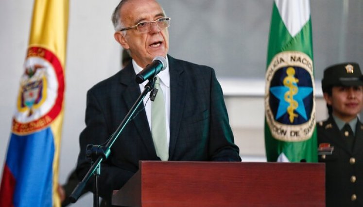 Ministro de Defensa Iván Velásquez. Foto: Colprensa 