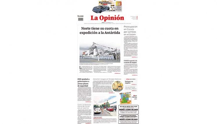 Portada del sábado, 16 de diciembre de 2023
