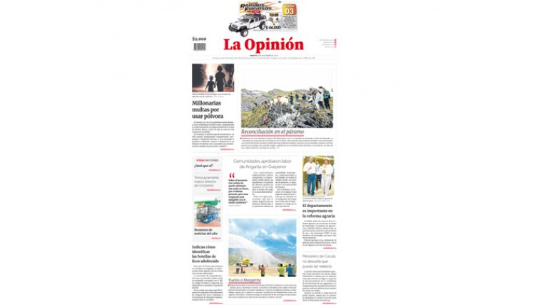 Portada del martes, 19 de diciembre de 2023