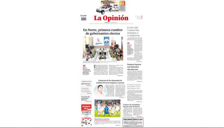 Portada del miércoles, 20 de diciembre de 2023