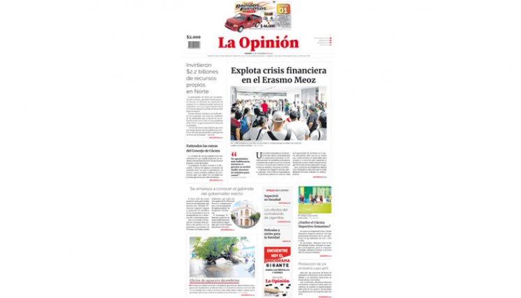 Portada del viernes, 22 de diciembre de 2023