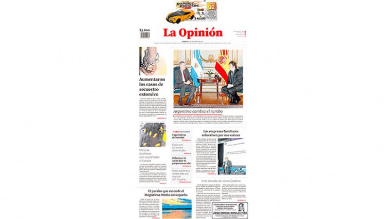 Portada del 10 de diciembre de 2023