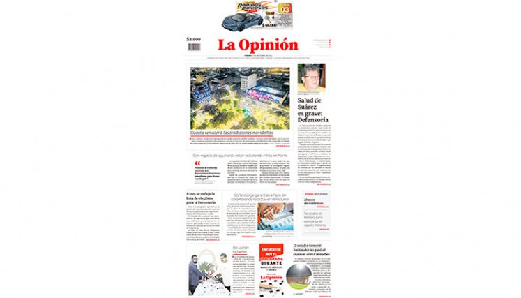 Portada del 15 de diciembre de 2023