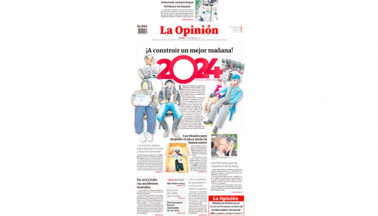 Portada del 31 de diciembre de 2023