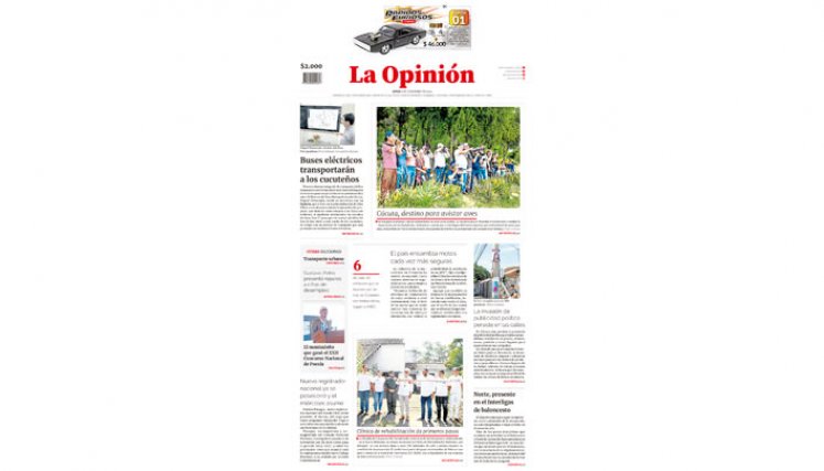Portada La Opinión del lunes 4 d diciembre de 2023