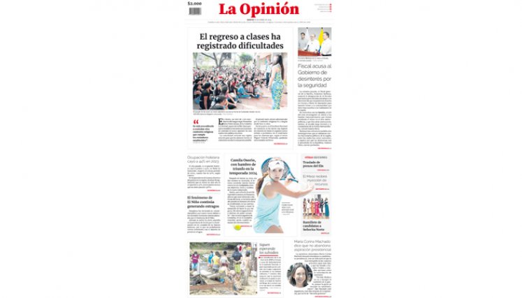 Portada del martes, 30 de enero de 2024