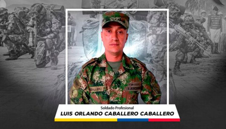 Luis Orlando Caballero Caballero, soldado profesional asesinado