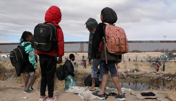 Migrantes en la frontera con Estados Unidos 