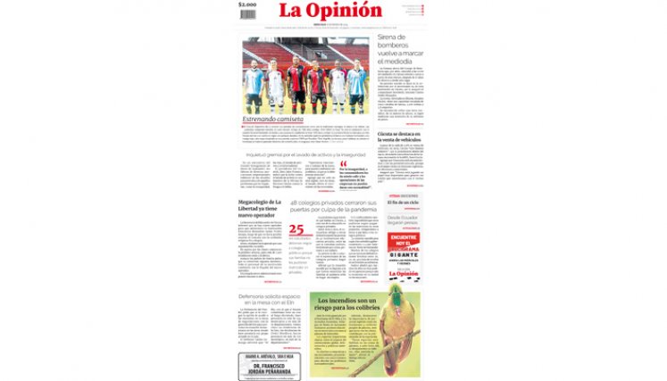 Portada del miércoles, 31 de enero de 2024