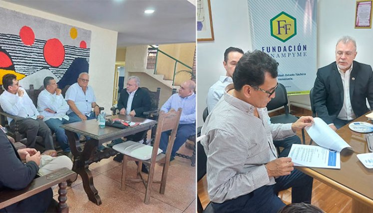 Gremios del Táchira se reunieron con Milton Rengifo./Foto Archivo