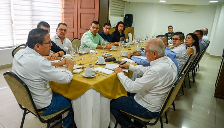 La directiva de Fenalco se reunió con el alcalde de Cúcuta./Foto Cortesía