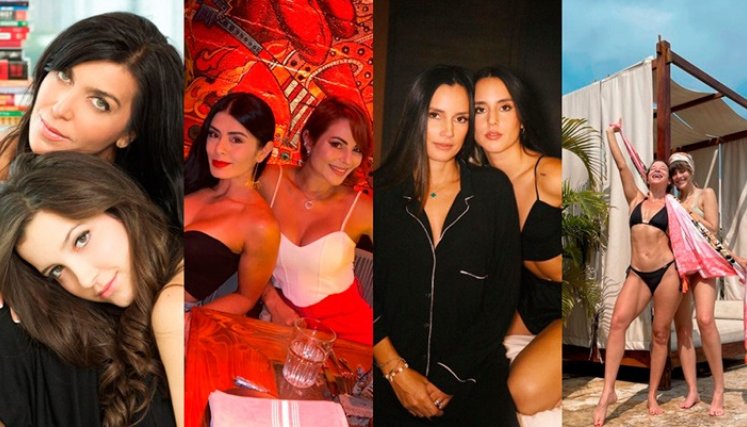 las celebridades colombianas, algunas actrices han encontrado la fórmula secreta para desafiar el envejecimiento, al punto de que al lado de sus hijas no parecen madres, sino más bien, hermanas.