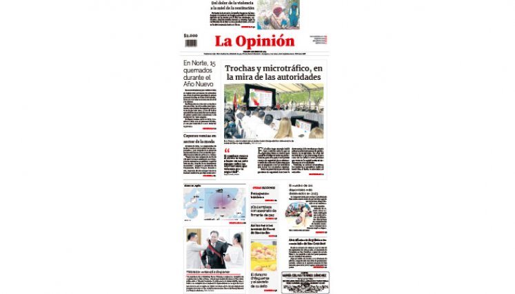 Portada de martes, 2 de enero de 2024
