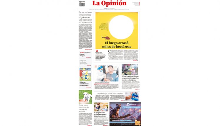 Portada del domingo, 28 de enero de 2024