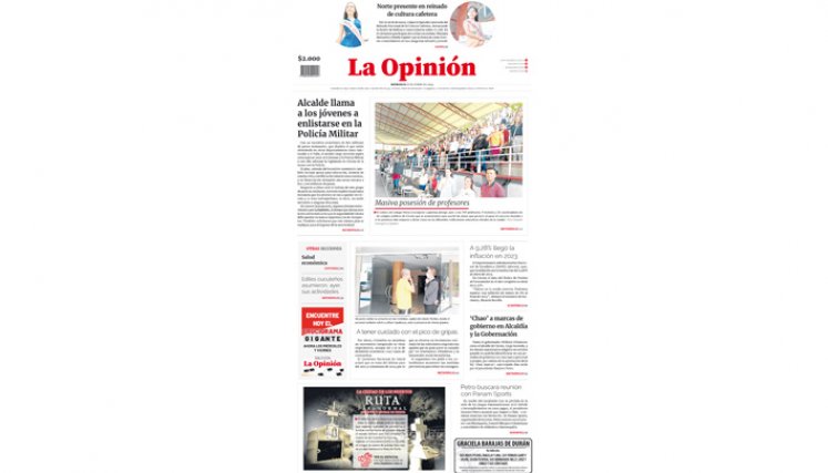  Portada del miércoles, 10 de enero de 2024