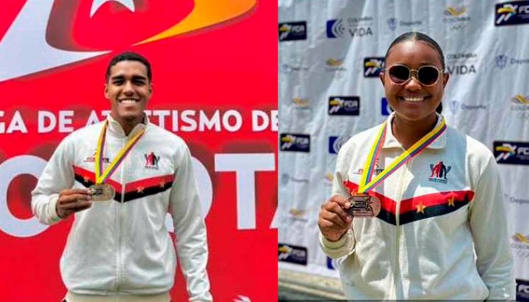 Hugo Rafael Thyme y Valeri Franco obtuvieron las primeras medallas de 2024, en el Nacional de Clubes y municipios de atletismo.