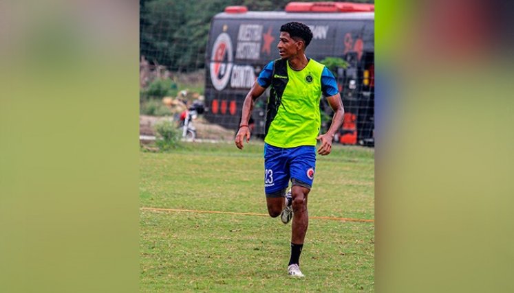 Johan Montes tuvo su primer entrenamiento con el Cúcuta.
