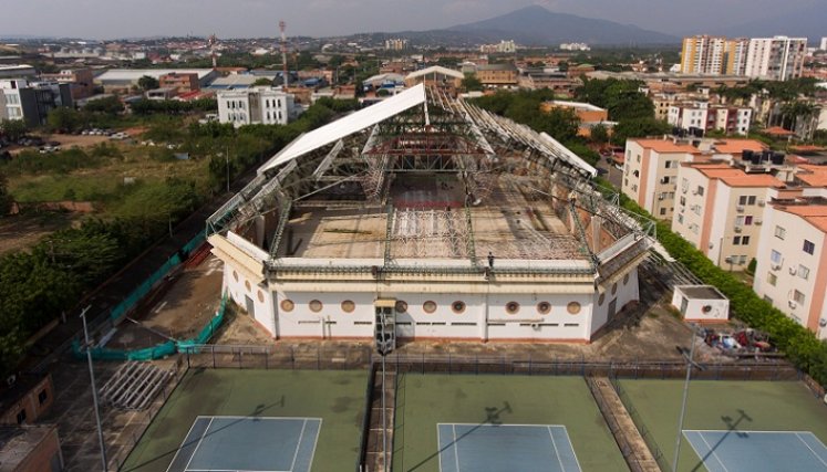 Los trabajos de remodelación de coliseo menor, iniciaron en noviembre del año pasado.