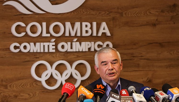 Ciro Solano, presidente del Comité Olímpico Colombiano. 