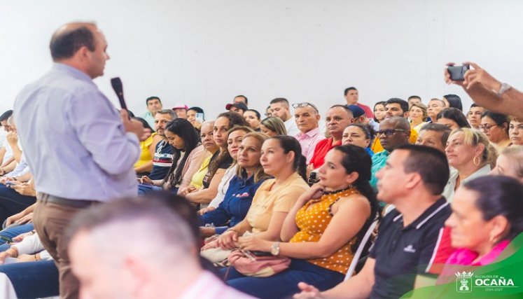 En Ocaña se desarrollan mesas de trabajo para impulsar la elaboración del Plan de Desarrollo Comunal./ Foto: Cortesía.