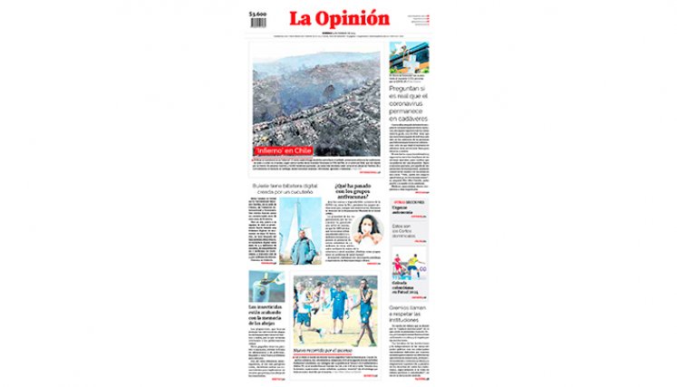Portada de domingo 4 de febrero de 2024