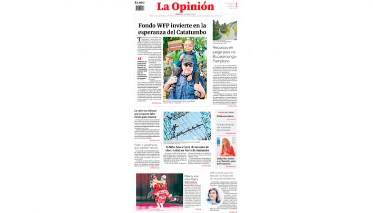 Portada miércoles 14 de febrero