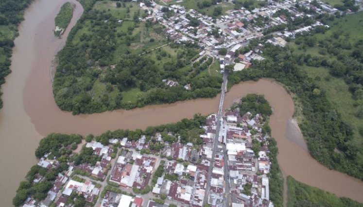 Vista aérea del puente Unión que une a Puerto Santander con Boca de Grita/Foto Archivo