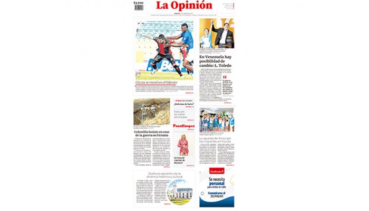 Portada del domingo, 25 de febrero de 2024