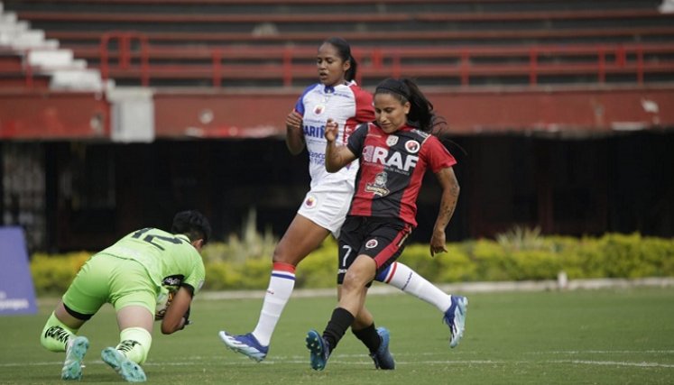 Johana Parada fue una de las figuras del partido frente al Deportivo Pasto.