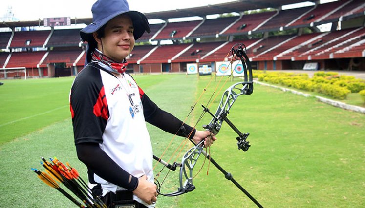 Andrés Mauricio Ardila, arquero cucuteño. Foto: Carlos Ramírez. 