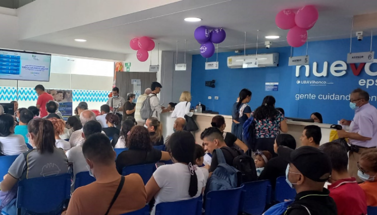 Nueva EPS adeuda 22 mil millones de pesos a la UBA Vihonco SAS lo que pone en riesgo la prestacion del servicio de salud a los usuarios.