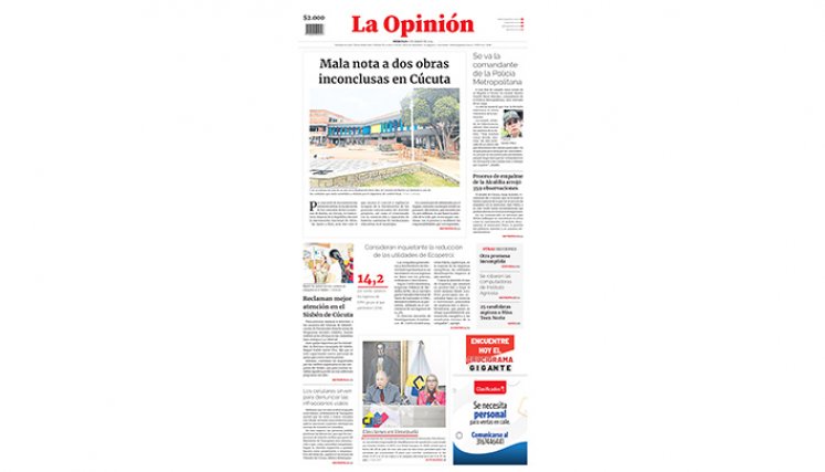 Portada del miércoles, 6 de marzo del 2024