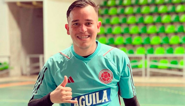 Yovan Cárdenas, arquero de Cúcuta Futsal. 