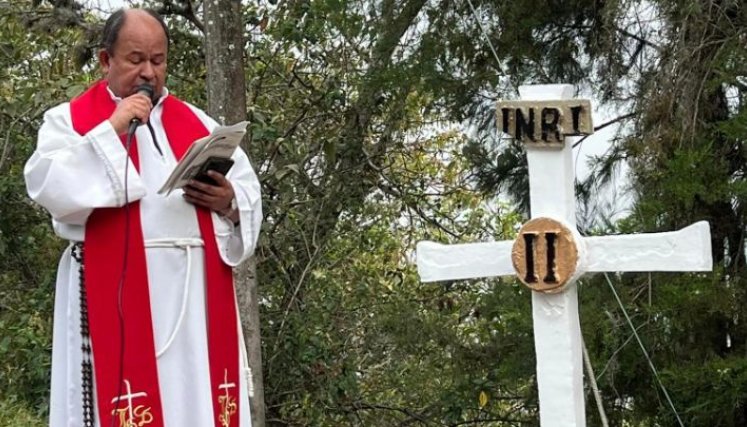 Peregrinación del Santo Viacrucis en Pamplonita/Foto cortesía
