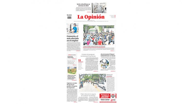 Portada del lunes, 1 de abril de 2024