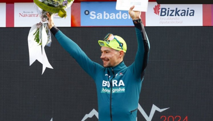 Primoz Roglic  se impuso en la contrarreloj individual que dio inicio a la Vuelta al País Vasco.