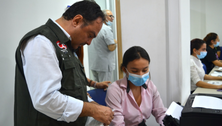 Instituto Departamental de Salud adelanta inspección a IPS en el territorio. 