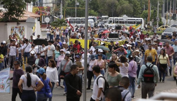 Marchas en Cúcuta a favor de Petro. / Foto: Cortesía / La Opinión 